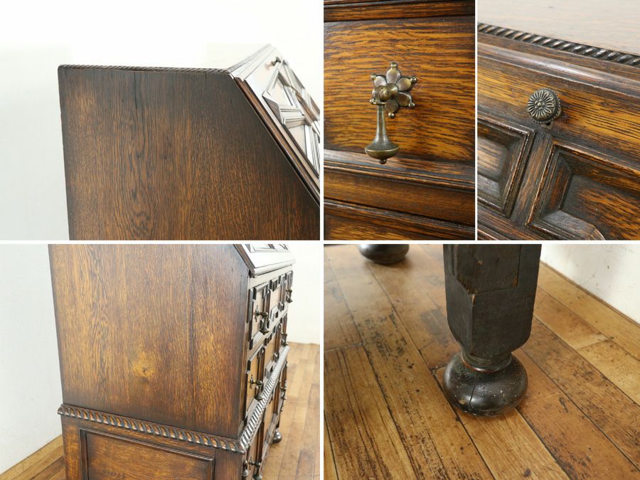 アンティーク家具 ビューロー 80782