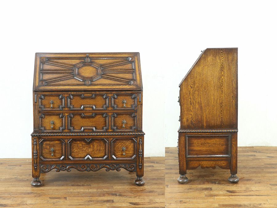 アンティーク家具 ビューロー 80782