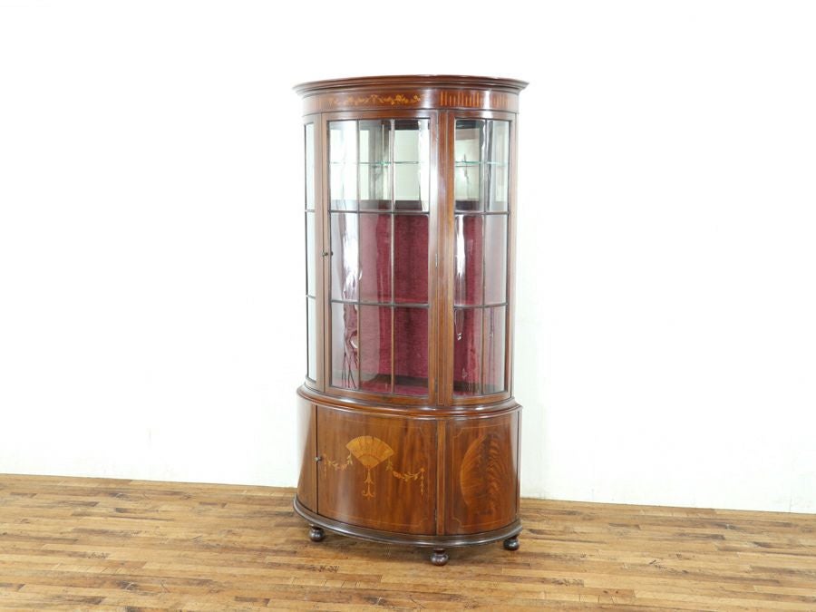 アンティーク家具 張替済ショーケース 80509