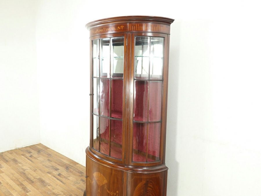 アンティーク家具 張替済ショーケース 80509