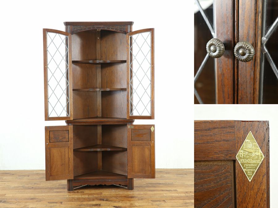Old Charmコーナーキャビネット 80768