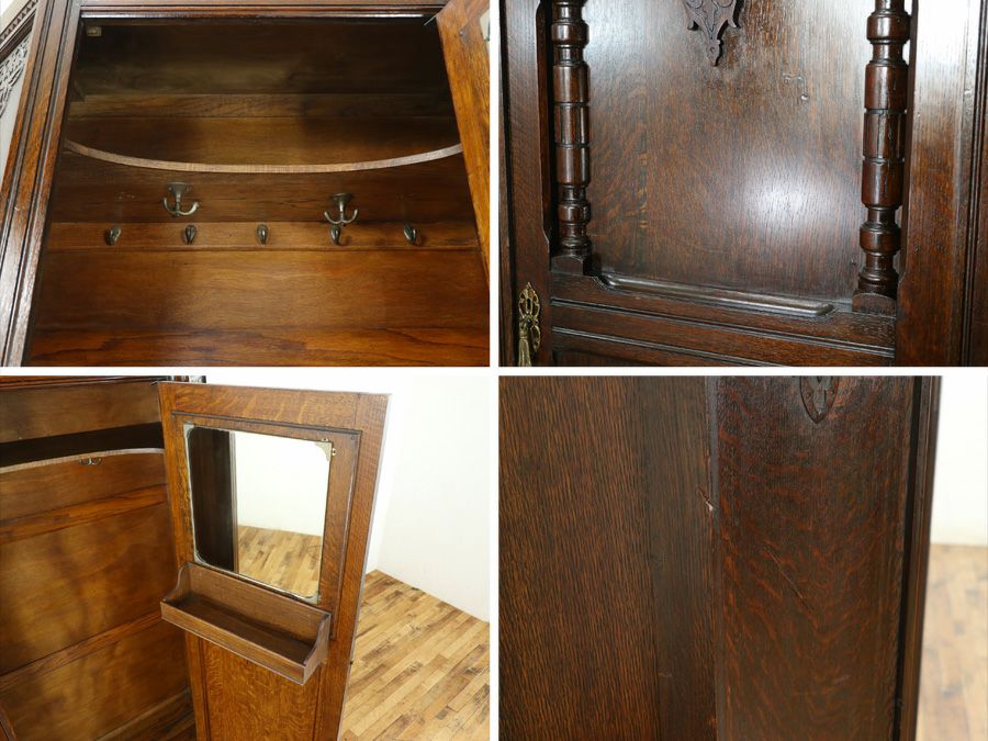 立体的な装飾に感じるこだわりのデザインと不思議な魅力のワードローブ 80854