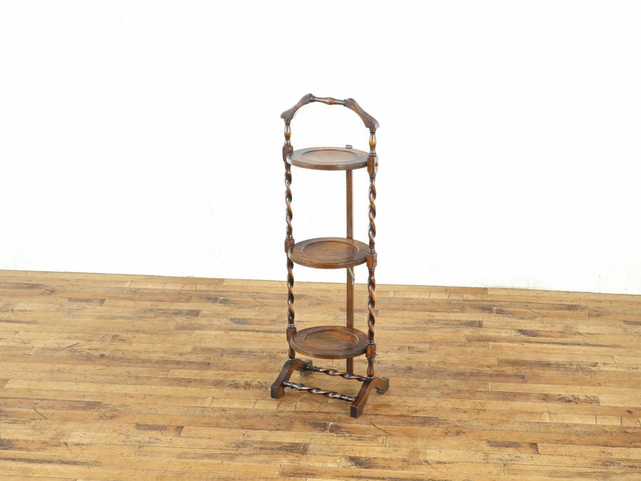 イギリスアンティーク ツイスト ケーキスタンド 80810a