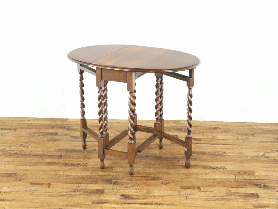 優しい楕円 ツイストレッグ ゲートレッグテーブル 80834