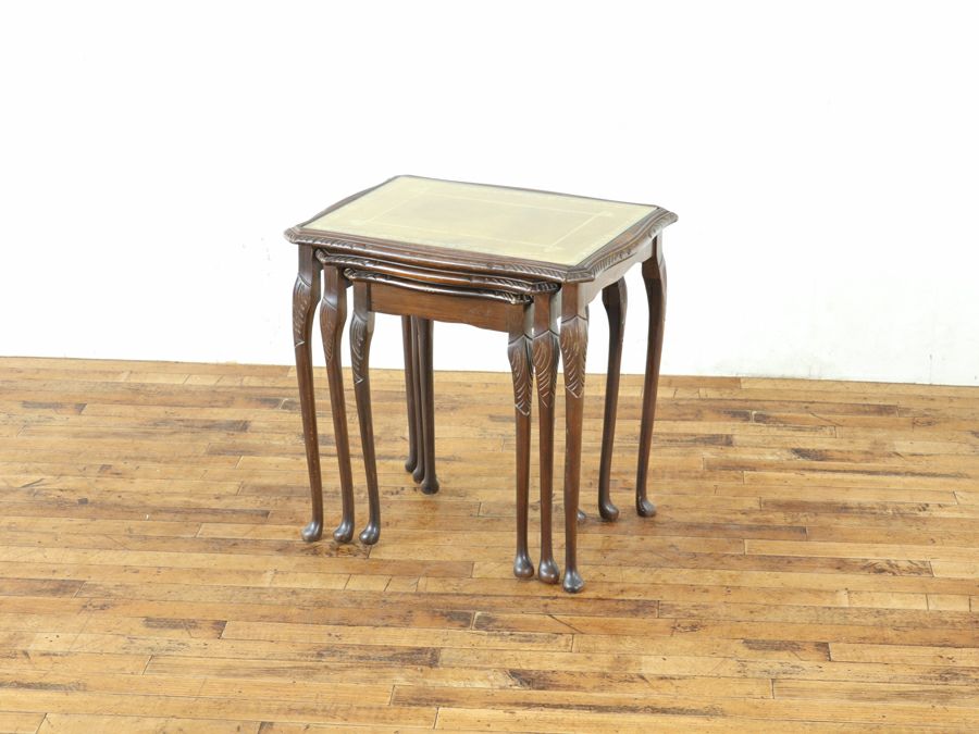 ガラストップ ネストテーブル 80692