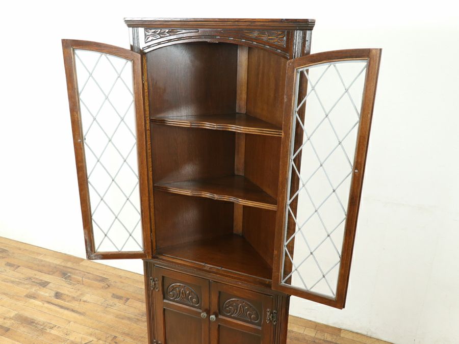 Old Charm コーナーキャビネット 80836