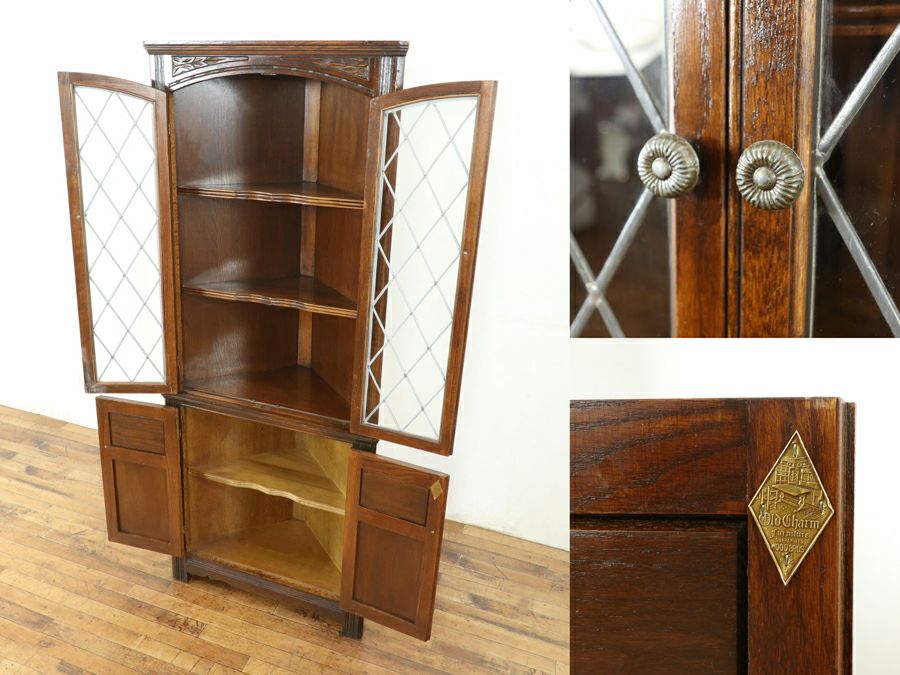 Old Charm コーナーキャビネット 80836