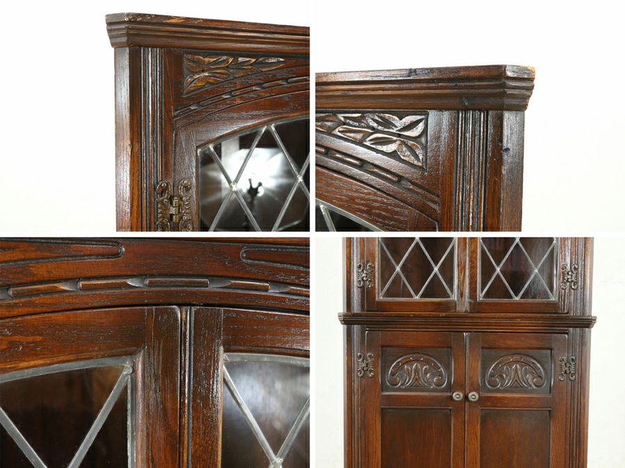 Old Charm コーナーキャビネット 80836