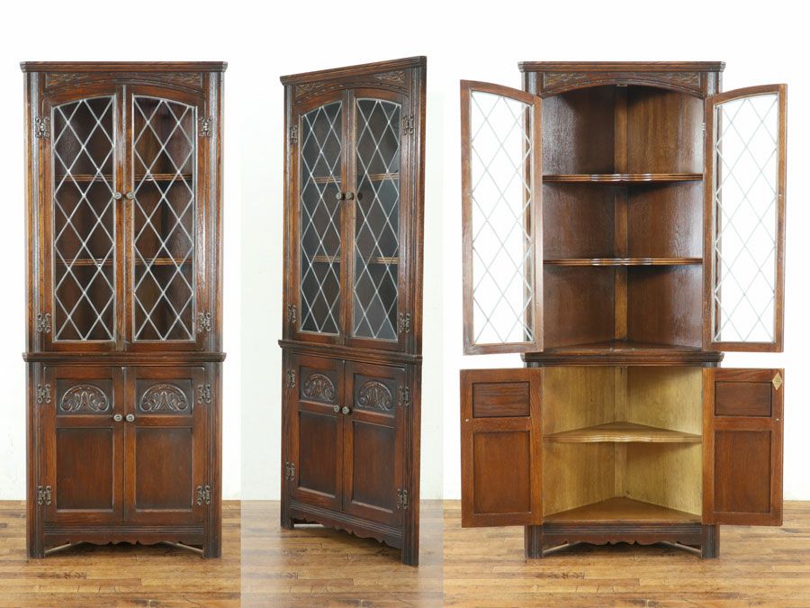 Old Charm コーナーキャビネット 80836