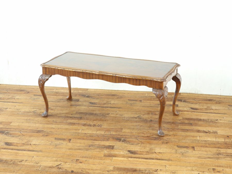 マホガニー材のリボン杢も美しい コーヒーテーブル 80703