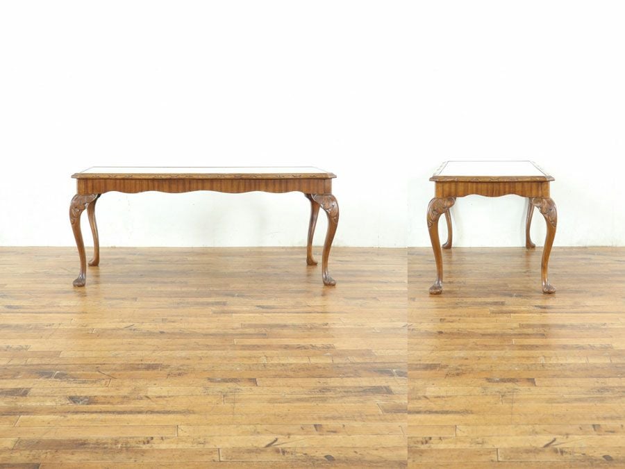 マホガニー材のリボン杢も美しい コーヒーテーブル 80703