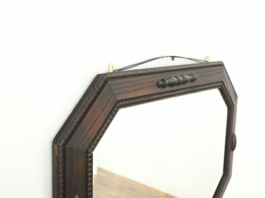 渋く、確実に、イギリスアンティークなウォールミラー 80679