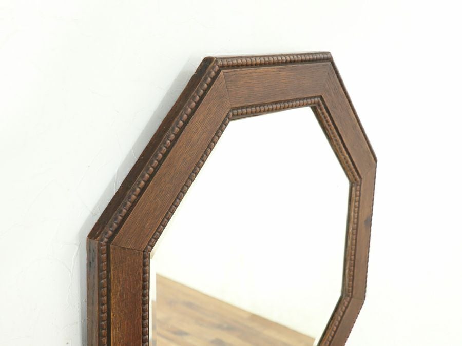 イギリスアンティーク オクタゴン ウォールミラー 80807