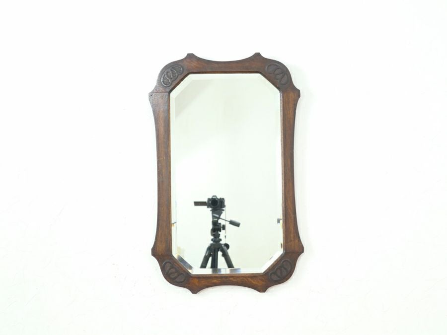 四隅にプレッツェル、ウォールミラー 80727