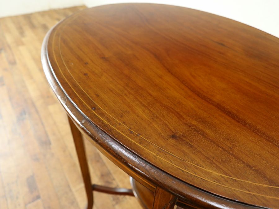 オーバル型天板 エドワーディアン サイドテーブル 80723