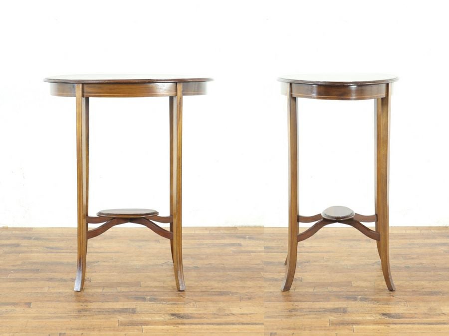 オーバル型天板 エドワーディアン サイドテーブル 80723