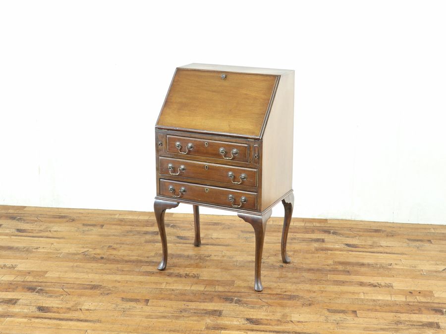 横幅57cmのコンパクトサイズ！マホガニー ライティングビューロー 80893