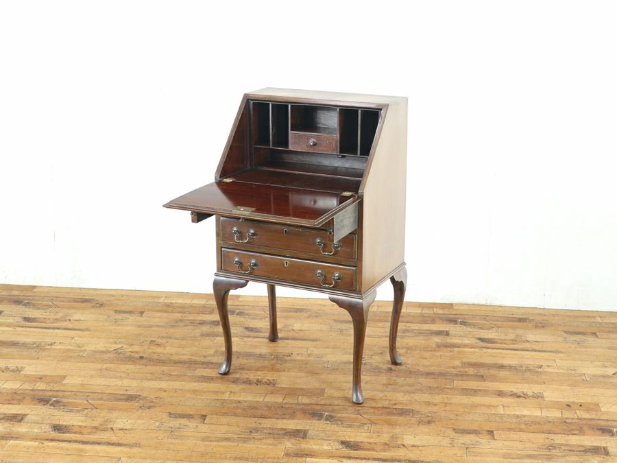 横幅57cmのコンパクトサイズ！マホガニー ライティングビューロー 80893