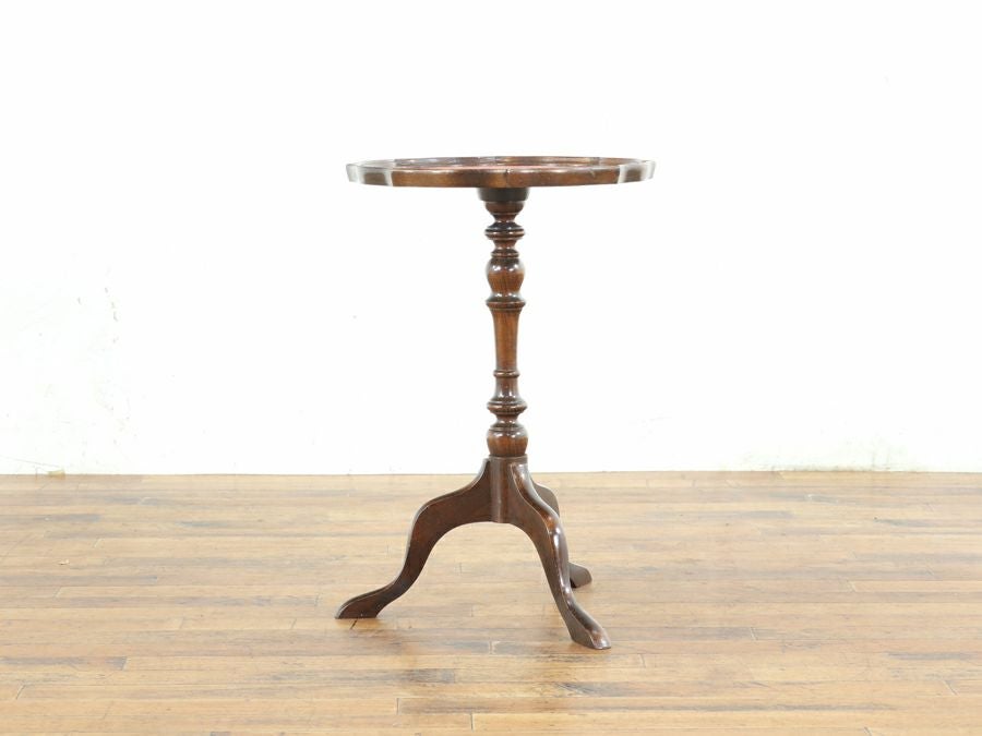 赤系のレザーがポイント 英国ワインテーブル 80665a