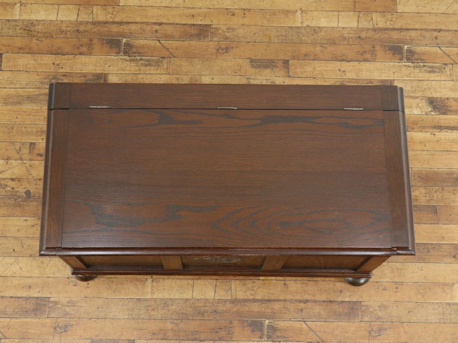 シンプルな箱型収納、イギリス コファー 80860