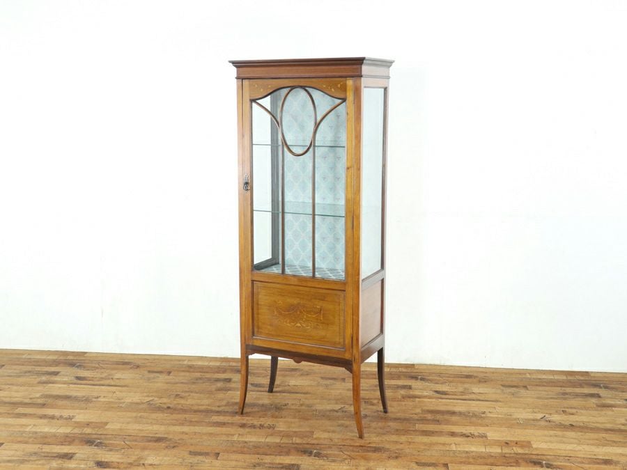 1910年頃 イギリスアンティーク エドワーディアン ショーケース 80615