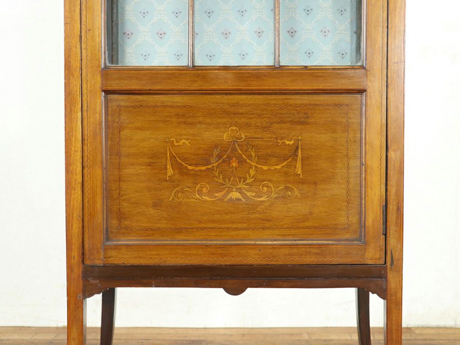 1910年頃 イギリスアンティーク エドワーディアン ショーケース 80615