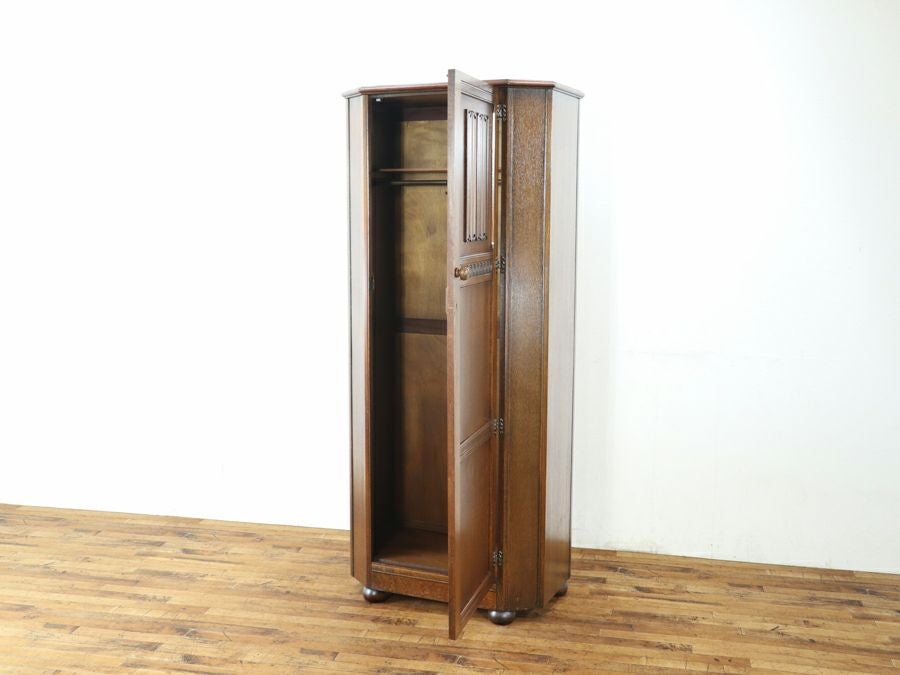 横幅80cmのスリムサイズ！英国ワードローブ 80656