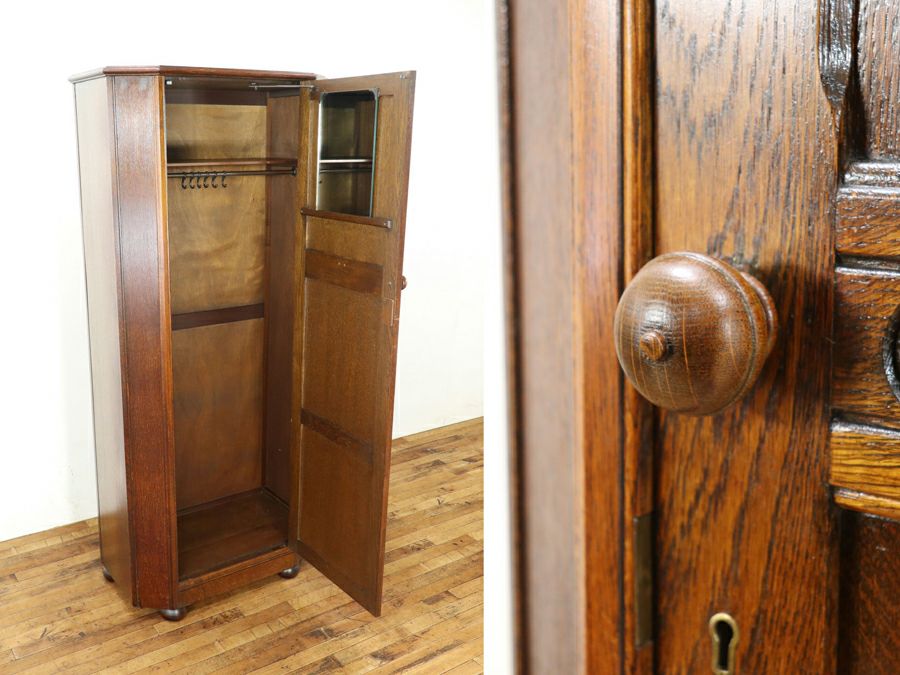 横幅80cmのスリムサイズ！英国ワードローブ 80656