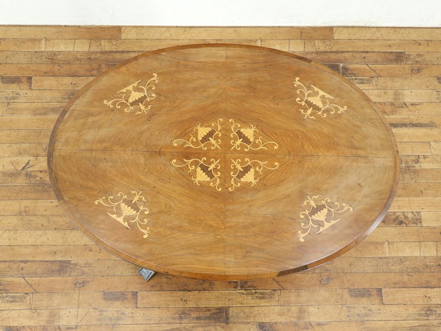 インレイの美しい 1910年頃 イギリスアンティーク サイドテーブル 80863