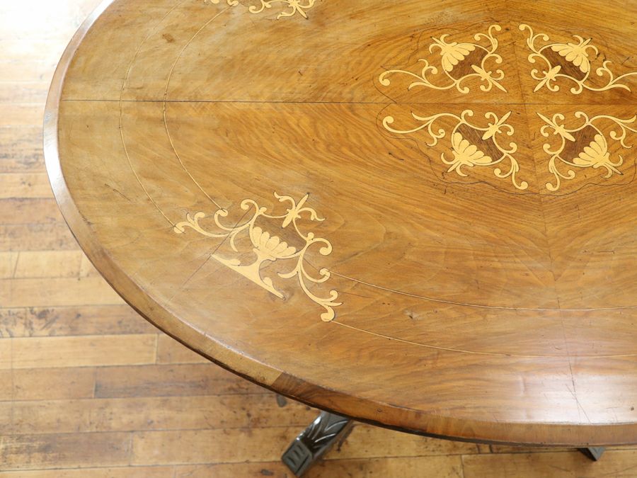 インレイの美しい 1910年頃 イギリスアンティーク サイドテーブル 80863