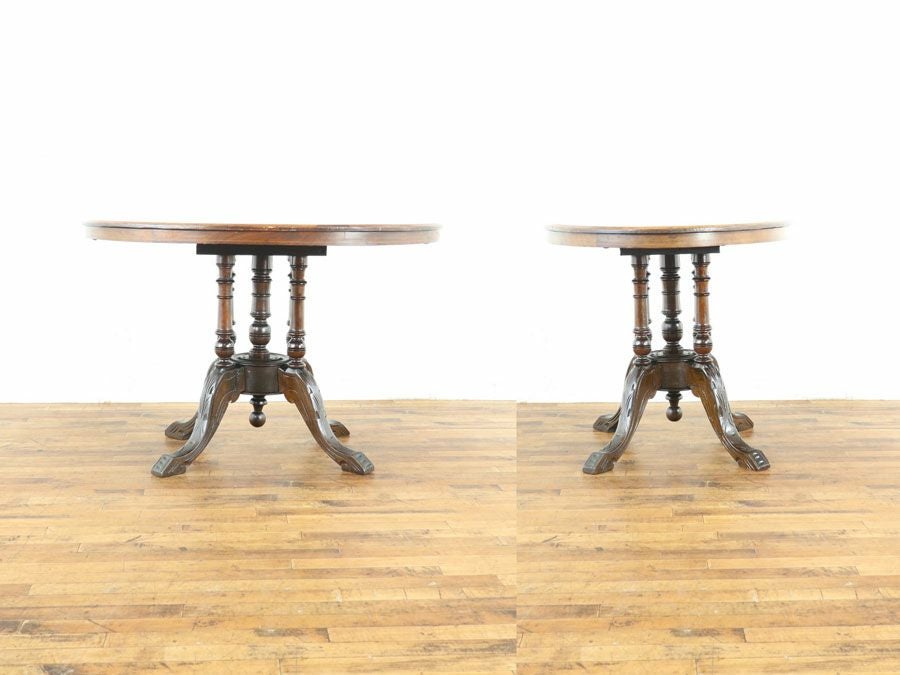 インレイの美しい 1910年頃 イギリスアンティーク サイドテーブル 80863