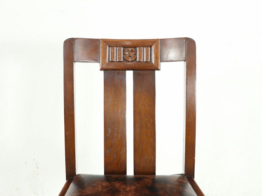 座面張替済 アールデコ ダイニングチェア 80572<br>在庫4脚