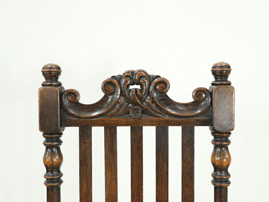 座面生地張替済 ハイバック ダイニングチェア 80560<br>在庫4脚