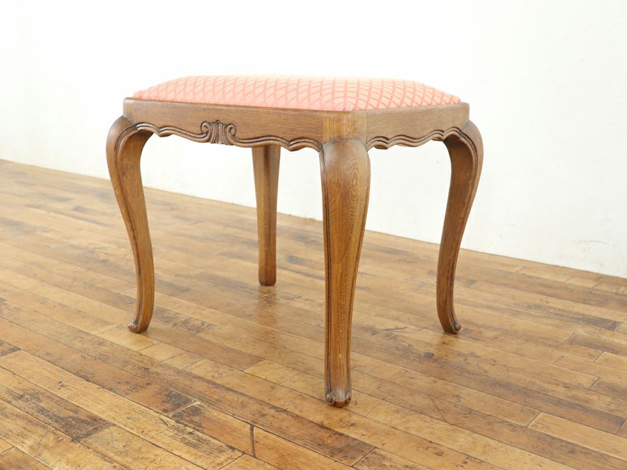 フランス猫脚スツール 65334b