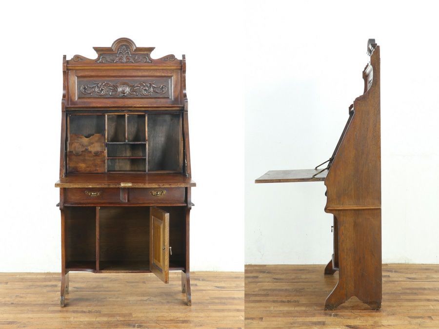 イギリスで100年以上を過ごした アンティークスチューデントビューロー 80722