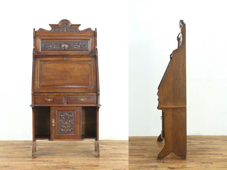 イギリスで100年以上を過ごした アンティークスチューデントビューロー 80722