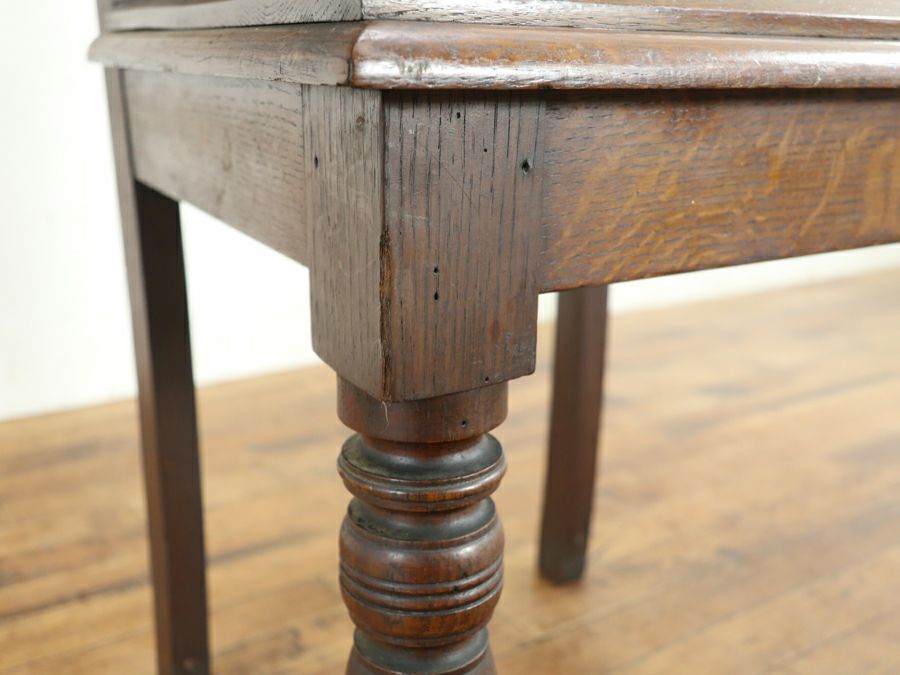 威厳あるペディメント、英国ホールチェア 80746<br>在庫2脚