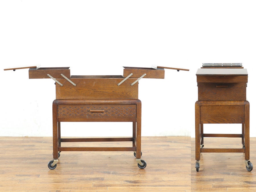 キャスターの付いたタイプのソーイングボックス 80678