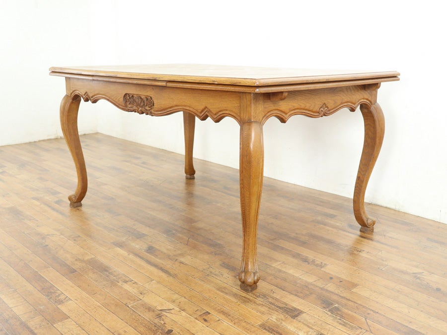 フランスらしい猫脚スタイル テーブル・チェア6脚セット 65383