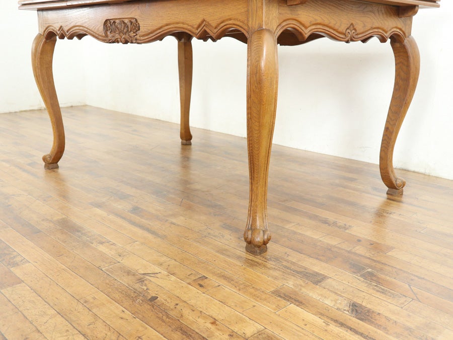 フランスらしい猫脚スタイル テーブル・チェア6脚セット 65383