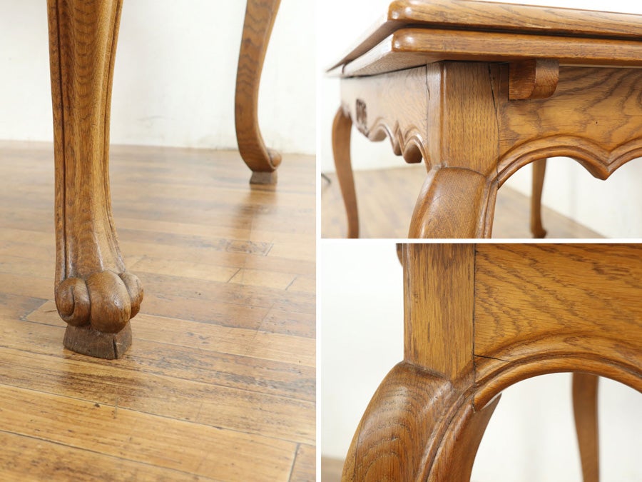 フランスらしい猫脚スタイル テーブル・チェア6脚セット 65383