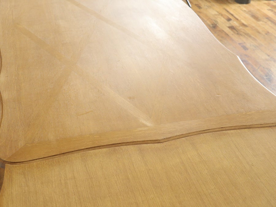 細長いテーブルが珍しい フランス テーブル・チェア6脚セット 65360