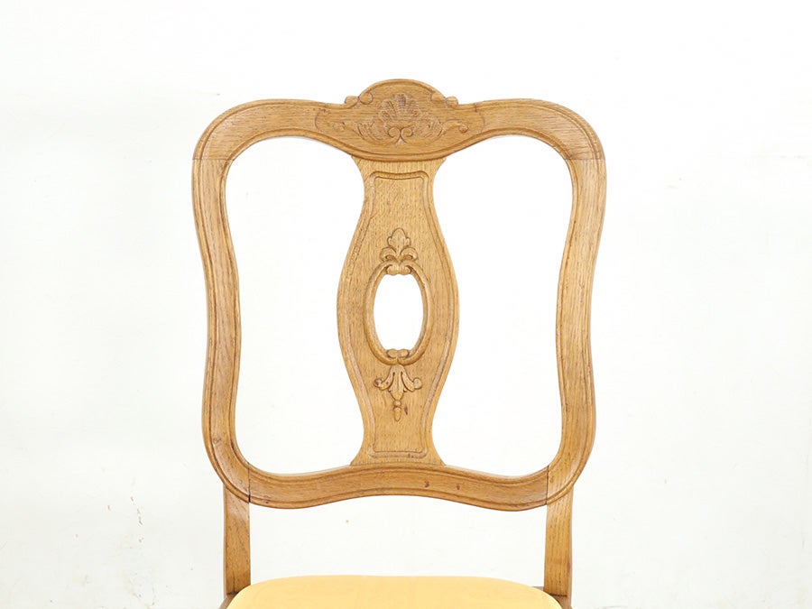 細長いテーブルが珍しい フランス テーブル・チェア6脚セット 65360