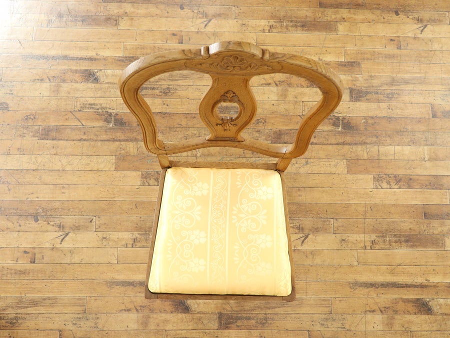 細長いテーブルが珍しい フランス テーブル・チェア6脚セット 65360