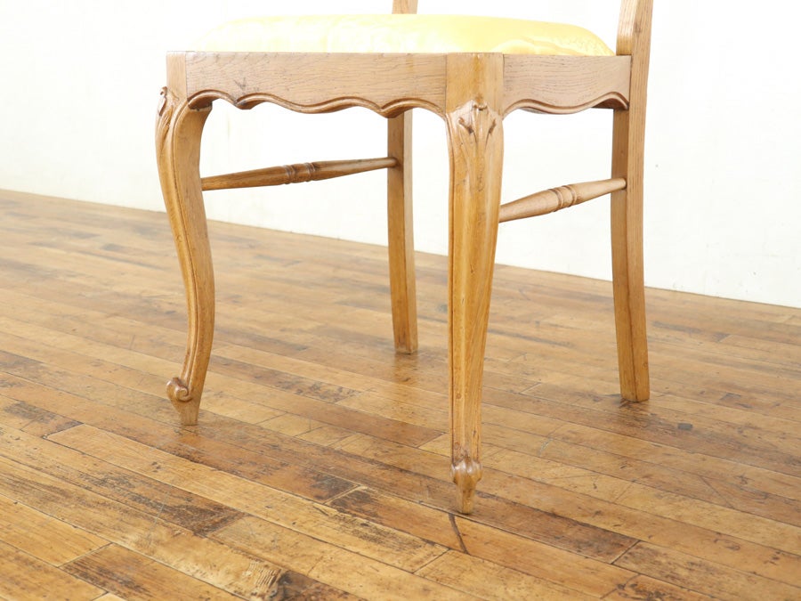 細長いテーブルが珍しい フランス テーブル・チェア6脚セット 65360