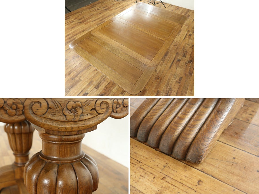 イギリスアンティーク テーブル・チェア4脚セット 80715