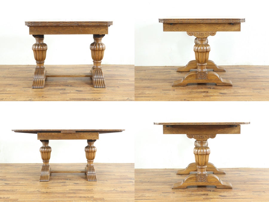 イギリスアンティーク テーブル・チェア4脚セット 80715