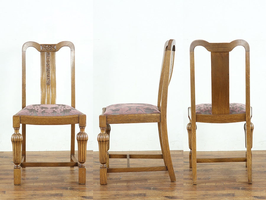 イギリスアンティーク テーブル・チェア4脚セット 80715