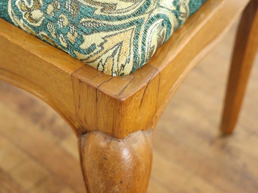 猫脚の軽やかな雰囲気 張替済ダイニングチェア 65368<br>在庫6脚