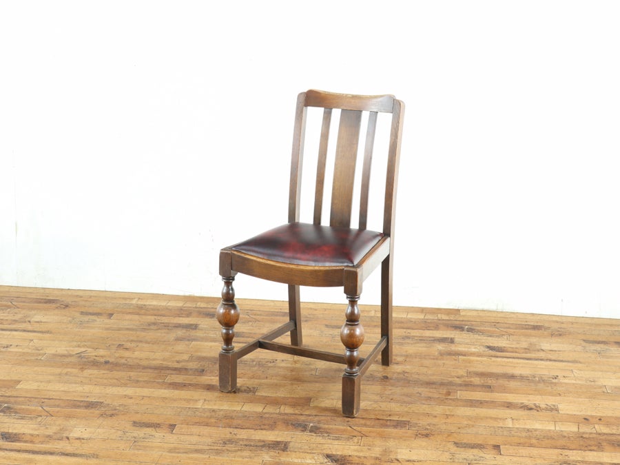 イギリスらしい落ち着き 張替済ダイニングチェア 80717<br>在庫4脚